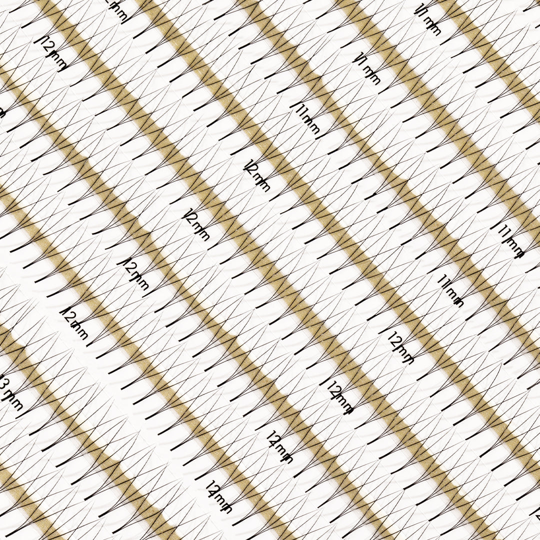 Premade Fans 3D 0.07 1000 faner - Single lengder