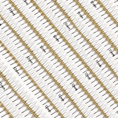 Premade Fans 3D 0.07 1000 faner - Single lengder