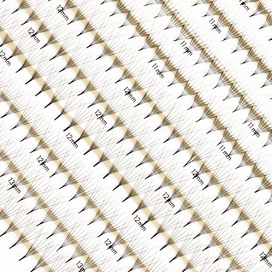 Premade Fans 6D 0.06 600 faner - Single lengder